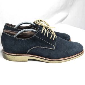 Banana Republic Men's Blue Suede Oxford Dress Shoes 10.5